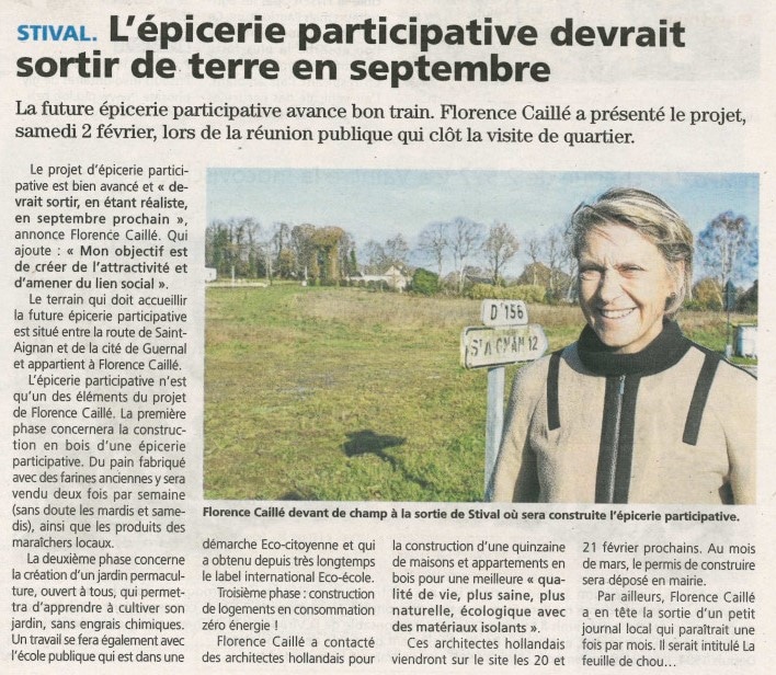Une future épicerie participative à Stival